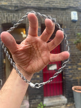 Load image into Gallery viewer, 135 16" silver rope companion chain SAMPLE SALE XMAS 2025