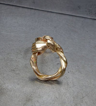 Load image into Gallery viewer, 121 gold right hand wrap grasp stud SAMPLE SALE XMAS 2025
