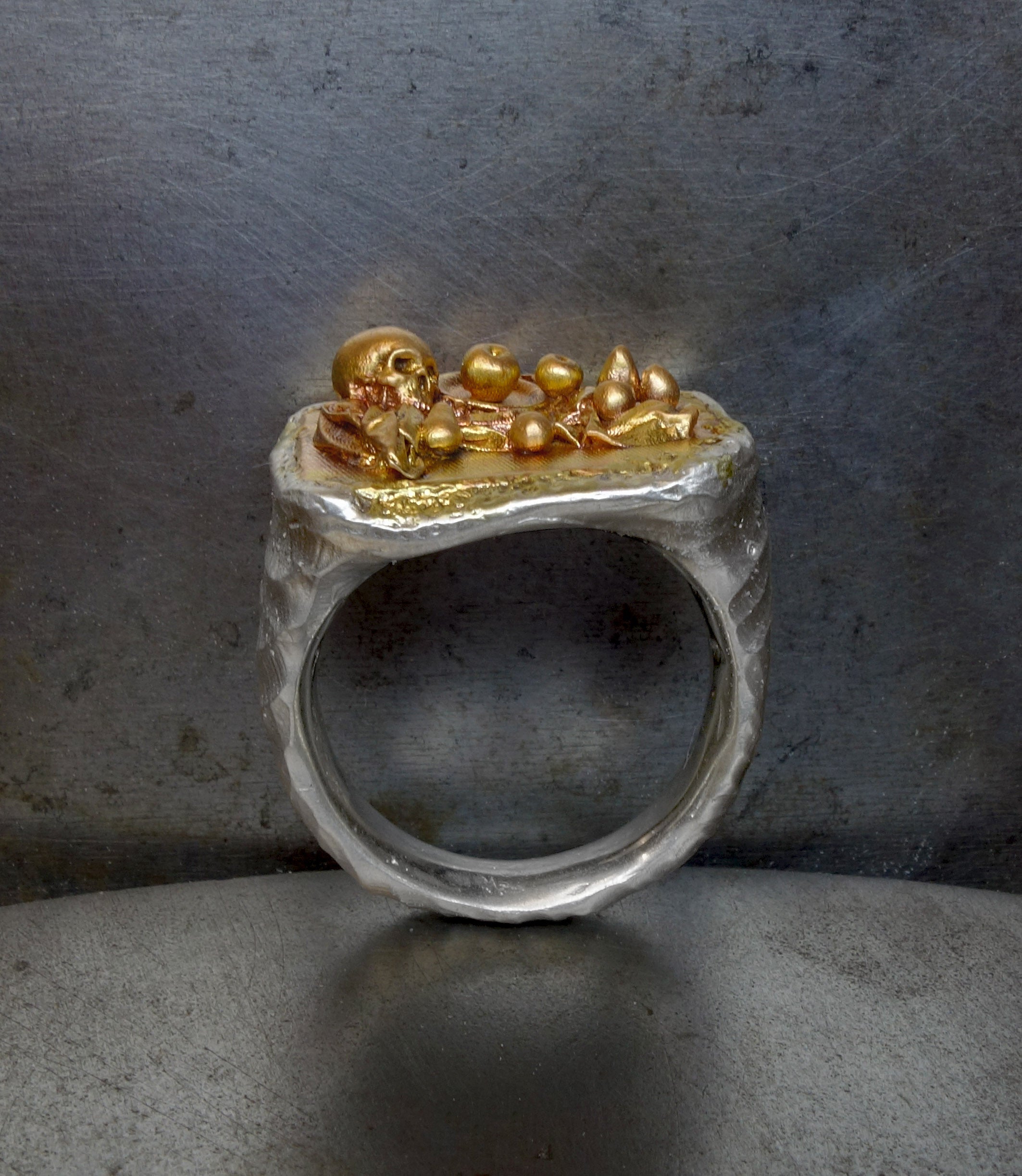 Fraser Hamilton Jewellery | 'Tableau' Still Life Skull Signet Ring