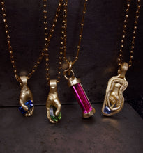 Load image into Gallery viewer, hand pendant green pear