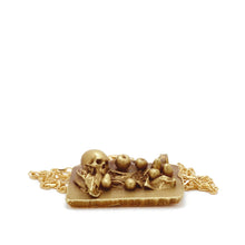 Load image into Gallery viewer, Fraser Hamilton Jewellery | Tableau Gold Pendant with Skull and Still life scene