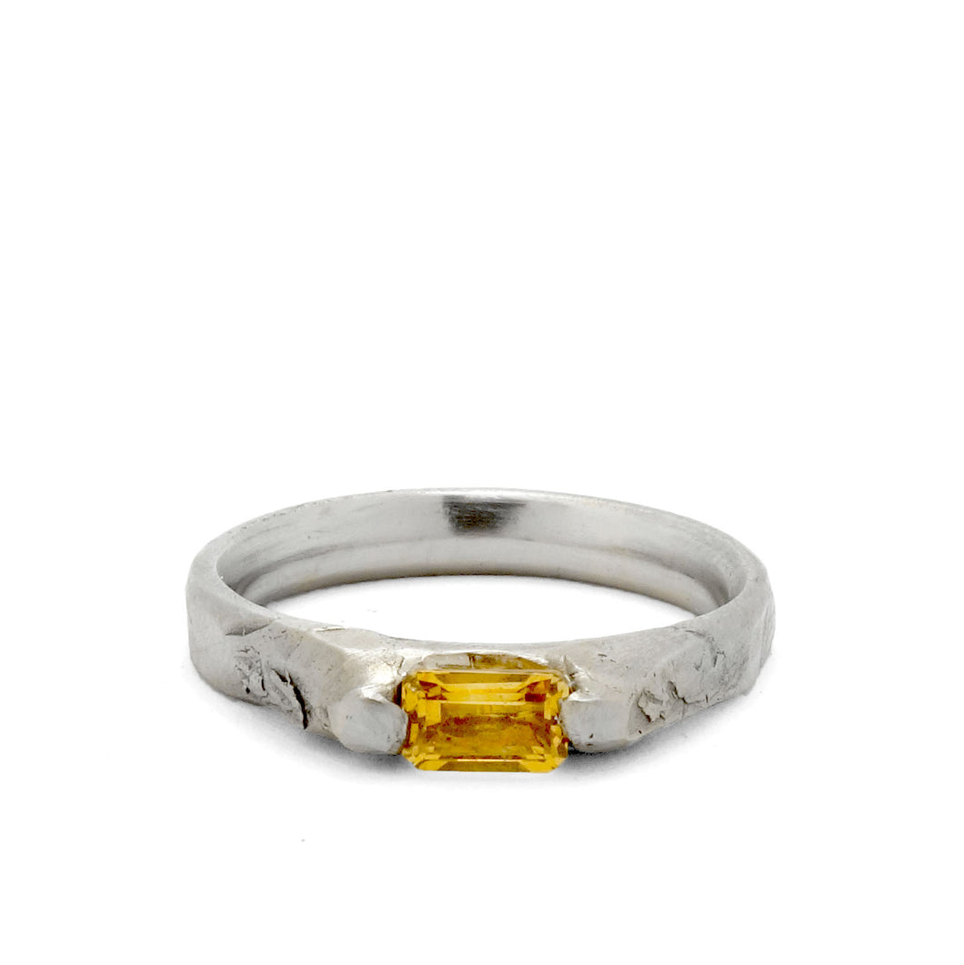 Fraser Hamilton Jewellery | 'Lemon' white gold ring with citrine
