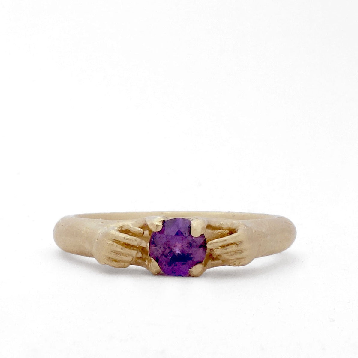 Fraser Hamilton Jewellery | Purple Sapphire Gold Engagement Ring