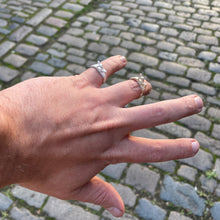 Load image into Gallery viewer, Fraser Hamilton Jewellery | Reclining Nude Ring in Gold and Silver