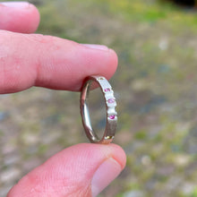 Load image into Gallery viewer, Fraser Hamilton Jewellery | Coda Mini Facet Band 9k White Gold Band Fraser Hamilton Jewellery