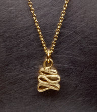 Load image into Gallery viewer, 098 gold wiggle pendant SAMPLE SALE XMAS 2025
