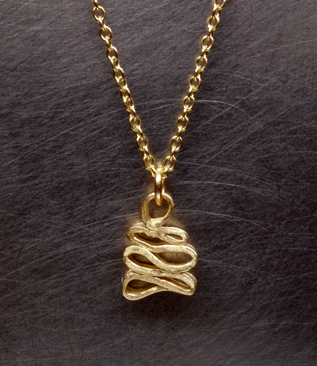 098 gold wiggle pendant SAMPLE SALE XMAS 2025