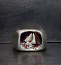 Load image into Gallery viewer, 108 sailboat size 10 big sail SILVER SAMPLE SALE XMAS 2025
