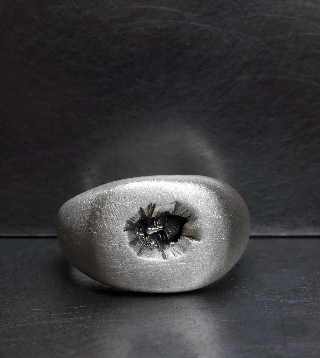 110 sunk face size 8.5 SILVER SAMPLE SALE XMAS 2025