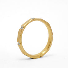 Load image into Gallery viewer, Ambit Diamond Band yellow gold
