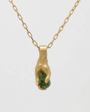 Load image into Gallery viewer, hand pendant green pear
