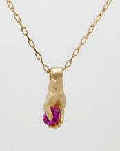 Load image into Gallery viewer, hand pendant magenta
