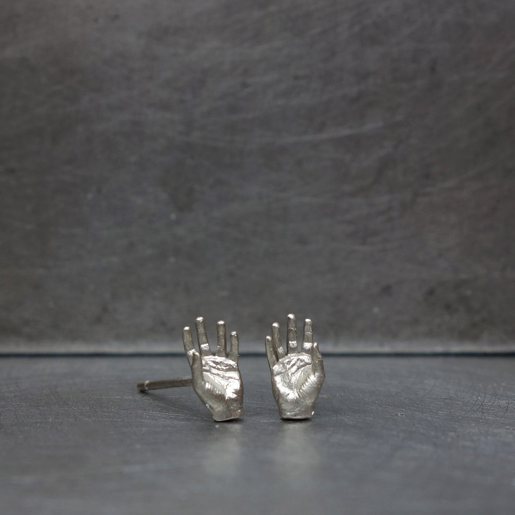 'Hand Studs Pair'