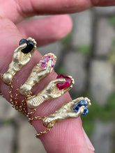 Load image into Gallery viewer, &#39;Heart&#39; ruby hand pendant
