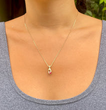 Load image into Gallery viewer, &#39;Heart&#39; ruby hand pendant
