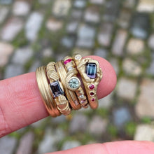 Load image into Gallery viewer, Fraser Hamilton Jewellery | Gold and Coloured Gemstone Alternative Engagement Ring
