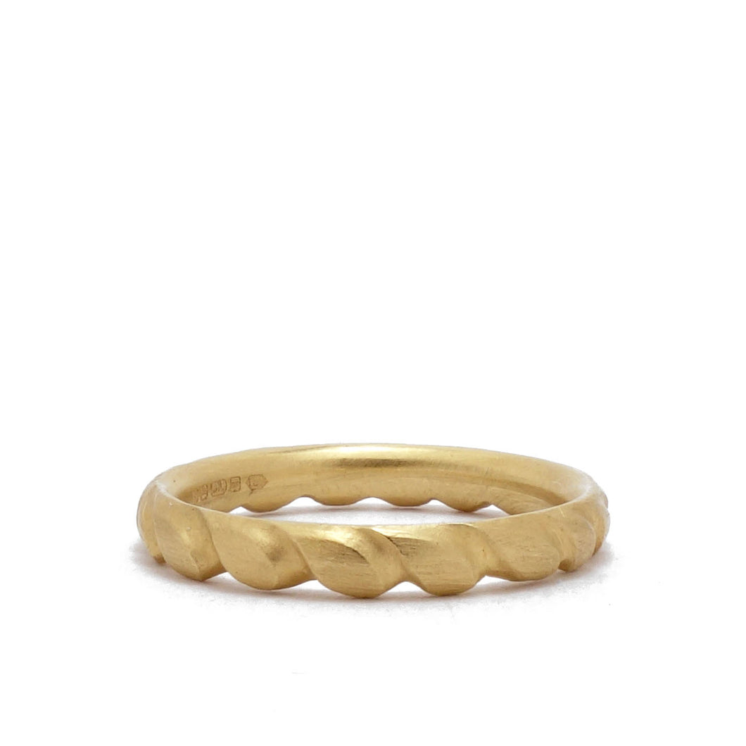 Fraser Hamilton Jewellery | Gold Wedding Band - twisted yellow gold