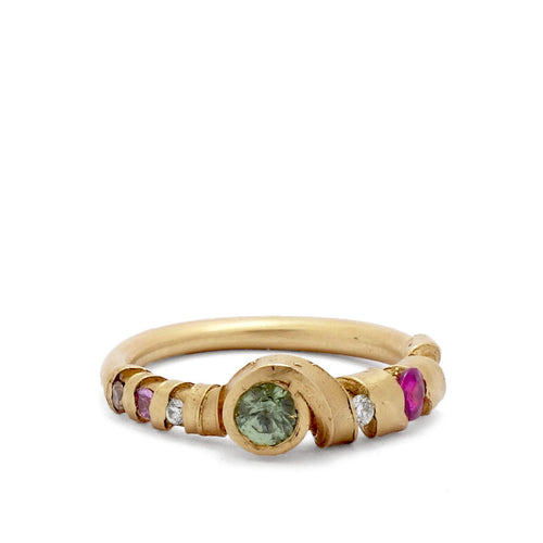 Fraser Hamilton Jewellery | Gold and Coloured Gemstone Alternative Engagement Ring
